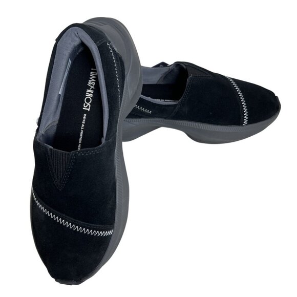 Toms X Krost Womens Alpargata Gamma Black Suede Slip-On Shoes 6 - Picture 2 of 8